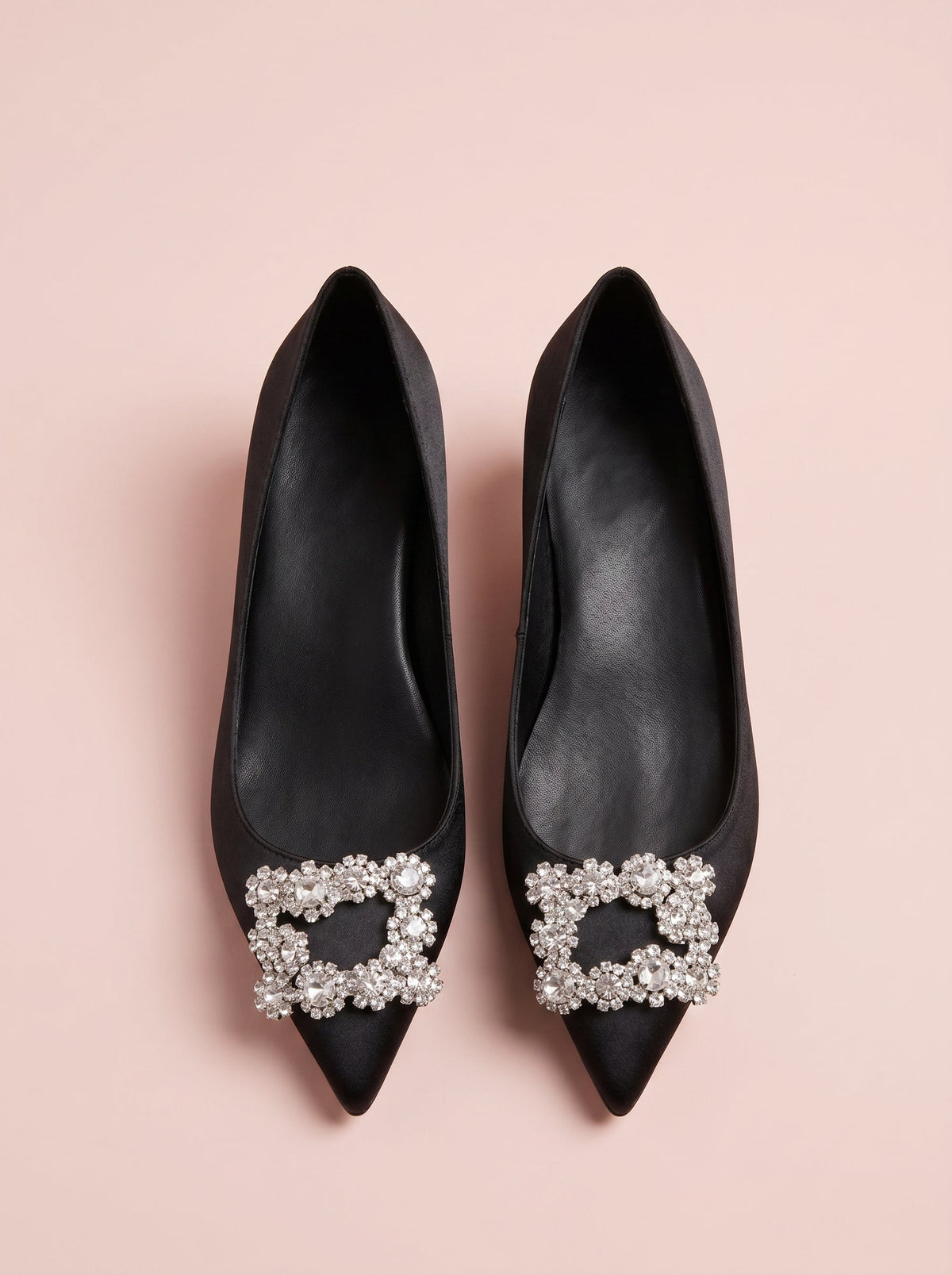 Crystal Buckle Pointed Flat