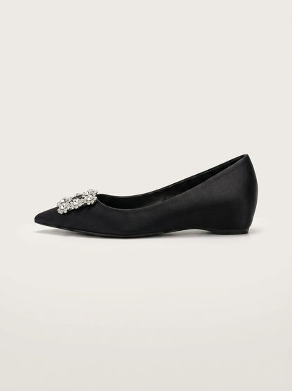 Crystal Buckle Pointed Flat
