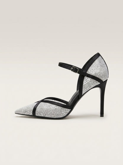 Crystal Mesh Stiletto Heel