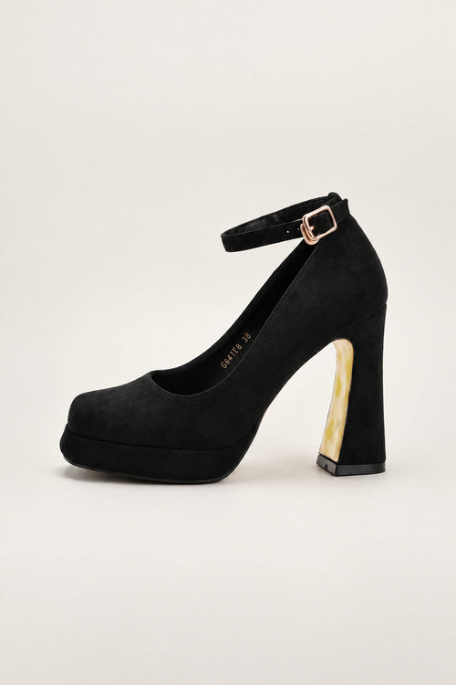 Square Toe Platform Heel